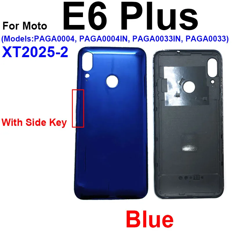 For Motorola Moto E6 Play E6 Plus E6i E6s E7 E7 Plus E7 Power Rear Battery Door Housing Back Cover Back Battery Housing Case