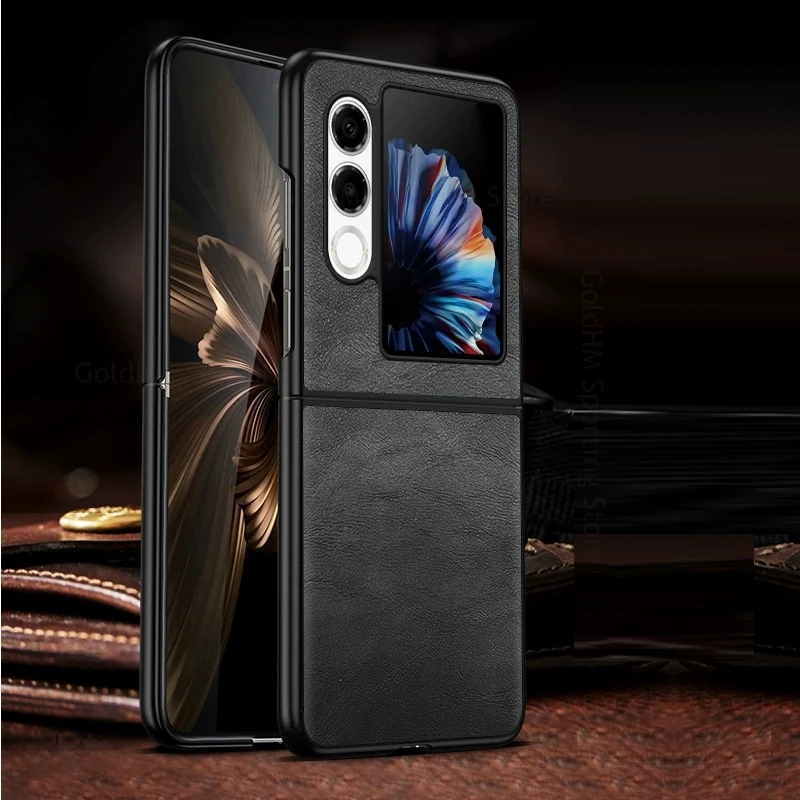 

Shell For ZTE nubia Flip2 5G Luxury Leather Phone Tough Case For Nubia Flip 2 5G PC Protection Bumper Cover Nubia Flip 2 A404ZT