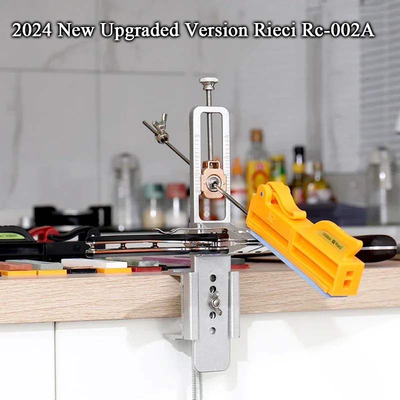 2024 New Upgraded Version Rieci Rc-002A  Aluminium Alloy Knife Sharpener System 360 Degree Flip Constant Angle Grinding Tools