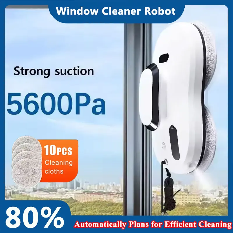 

Household Window Inserting Robot Automatic Water Spray Cleaning Robot Vacuum Cleaner With Remote Control Electric Window Wiper