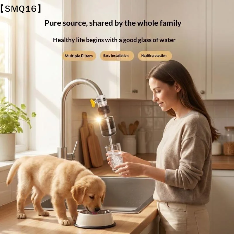 Titanium Faucet Water Filter Efficient Impurity Removal Durable ABS Body For Home Kitchen Drinking Water Use【SMQ】