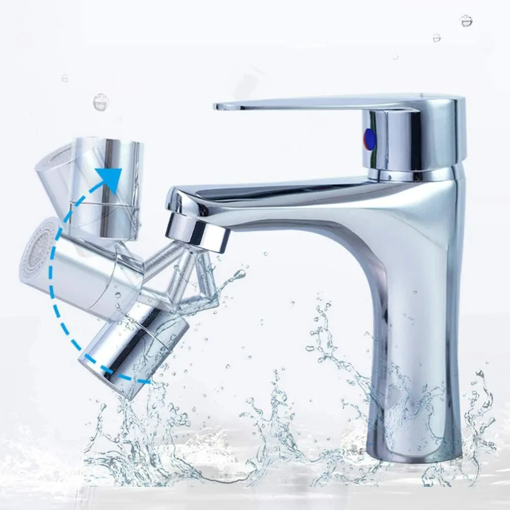 Universal ABS Splash Filter Faucet 720° Rotate Water Outlet Faucet Innovative Universal Splash Filter Faucet Rotate Water