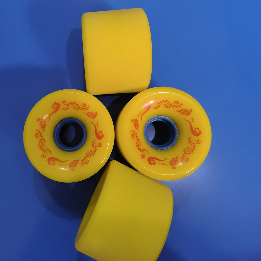 ELIZA longboard wheels skateboard wheel pu good quality 90% rebound top level 78a and 86a choices yellow and orange