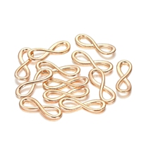 10Pcs Alloy Infinity Symbol Connectors Clasps Lucky Number 8 Charms for Necklace Bracelet Making DIY Jewelry Accessory Finding