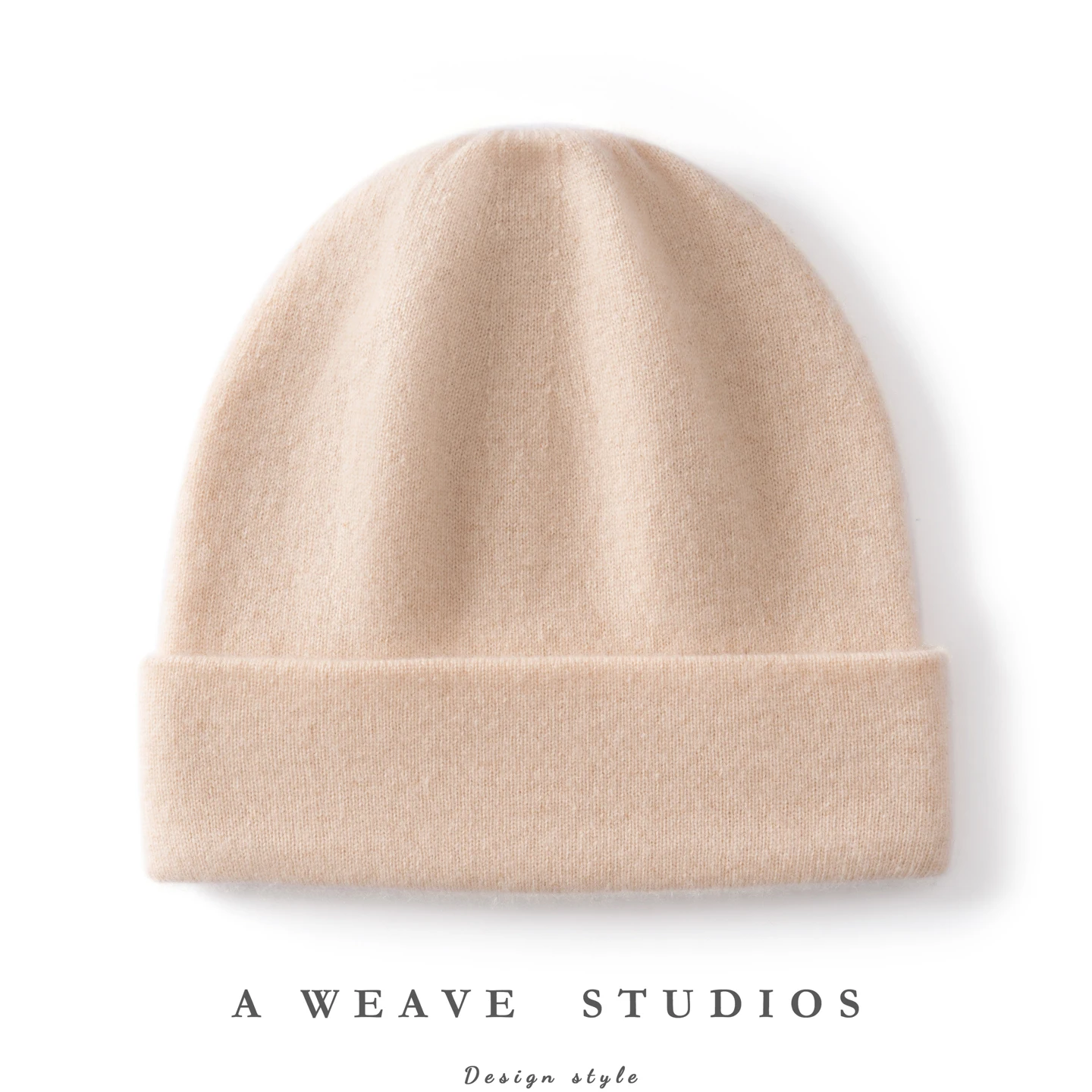 Universal Knitted Cashmere Hat for Men And Women Winter Warm Ear Protection Solid Color Fashionable Flanged Design for Cold Weat
