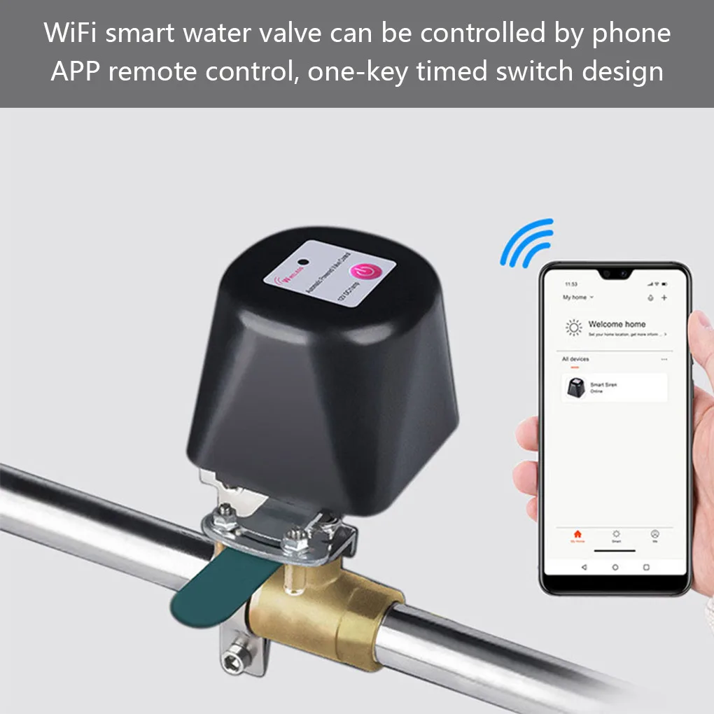 Water Valve Wireless Control WiFi Linkage Controller Tuya Smart Home Timed Switch Valve US