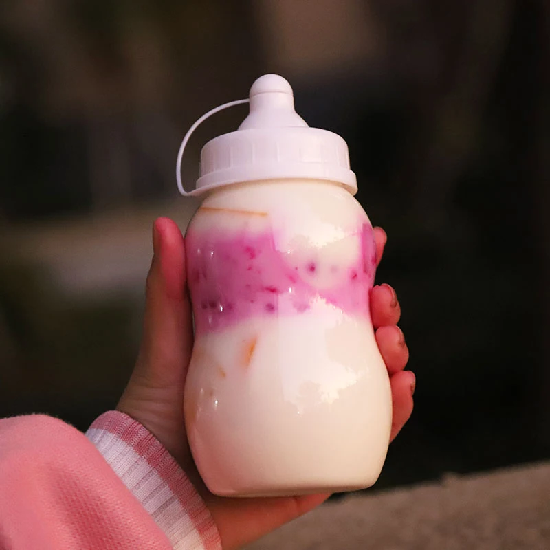 400/500ml Creative Adult Pacifier Water Bottle Lovely Feeding Bottle Portable Kids Student Drinking Bottles