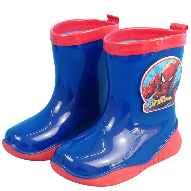 Disney Girls Frozen Rain Boots Student Rain Boots Children's Princess Rain Boots Rubber Water Shoes Non-Slip Short shoes