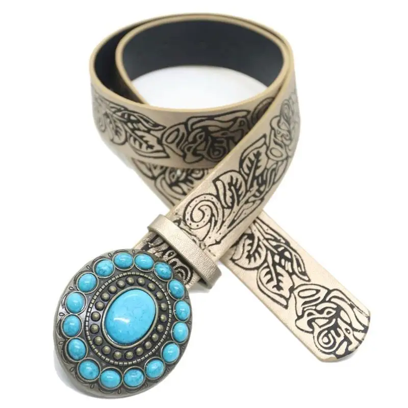 652F 허리 벨트 뜨거운 소녀 엠보싱 체인 펑크 벨트 바디 체인 드레스 무대