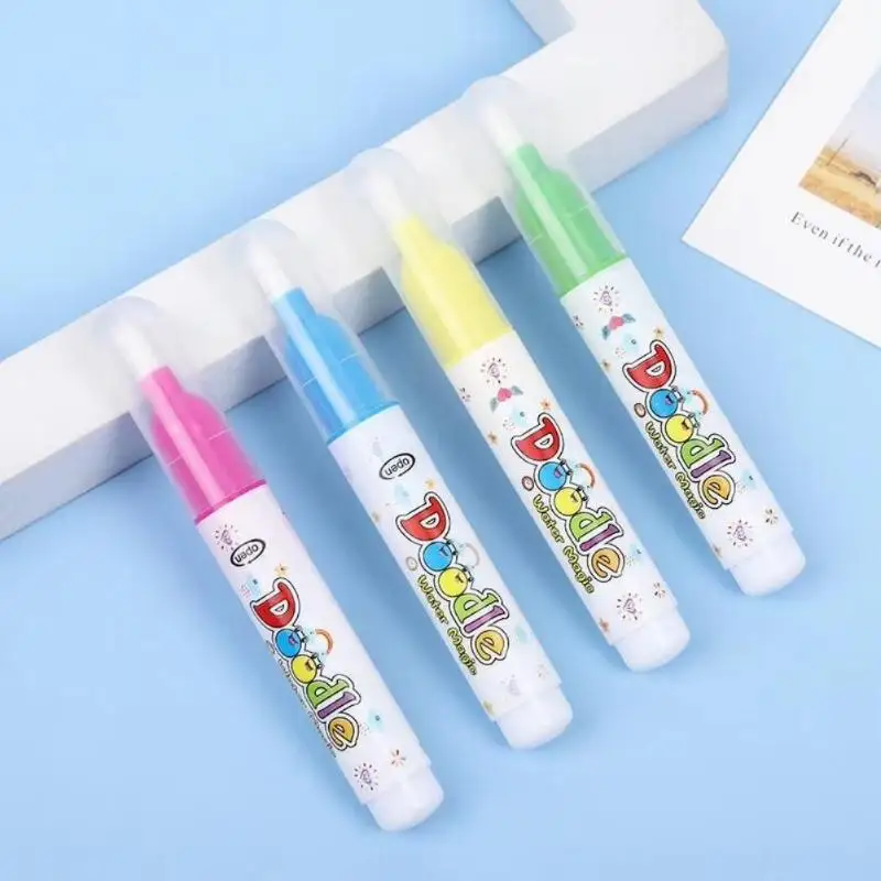 New 5PCS Reusable Magic Water Pen For Water No Mess Refillable Coloring Paintbrush