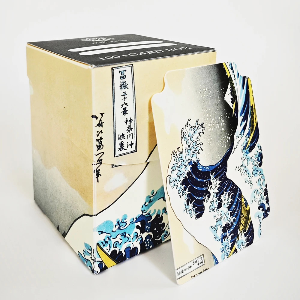 The Great Wave Card Storage Case-Protect&Store Valuable Cards 100+,Flip-Top Closure, Waterproof-Great Christmas Halloween Gifts