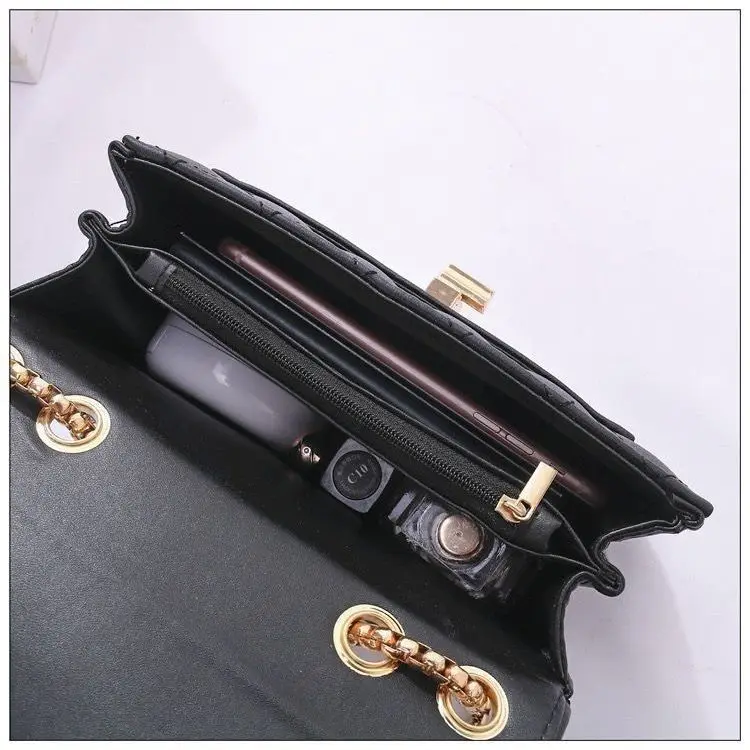 Autumn Winter New Light Luxury Small Fragrance Style Chain Bag Women Fashionable Versatile Single Shoulder Crossbody Bag