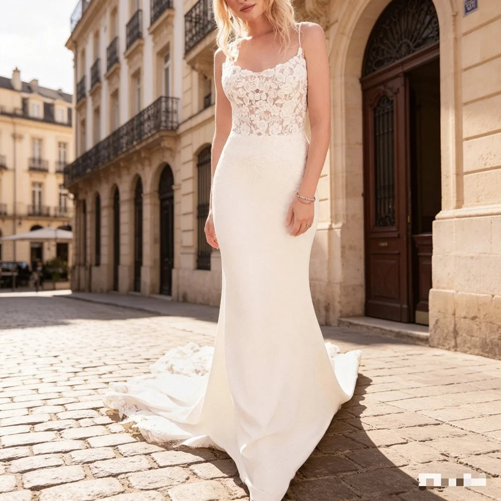 

Customized Elegant Long Wedding Dresses Sweetheart Floor-Length Mermaid Brides Dress Women Vestidos De Novias Gowns 2026