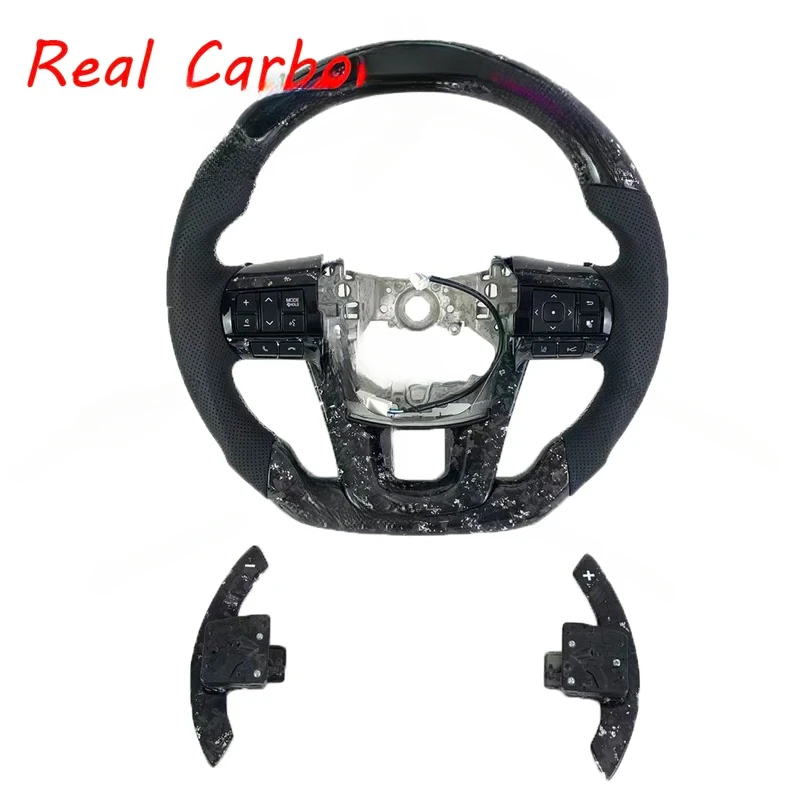 

For Toyota Hilux Land Cruiser GR 2017-2021 Premium LED Forged Carbon Fiber Steering Wheel