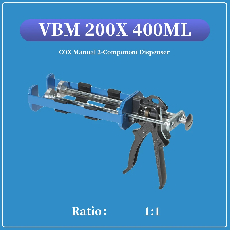 COX-2 VBM 200X A 2-مكون دليل حبة 400 مللي موزع للخراطيش توفير الضغط خرطوشة بندقية صناعية مانع التسرب Durabl