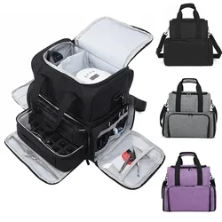 Portable 3 Layer Nail Polish Storage Bag Organizer Women's Travel Essential Oil Storage Box Multi-function Storage Shoulder Bag