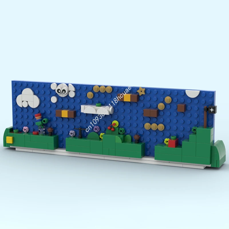 

186pcs MOC Italian Plumber Postcard Italian Plumber Building Blocks Education Brick Children Kids Birthday Christmas toy Gift