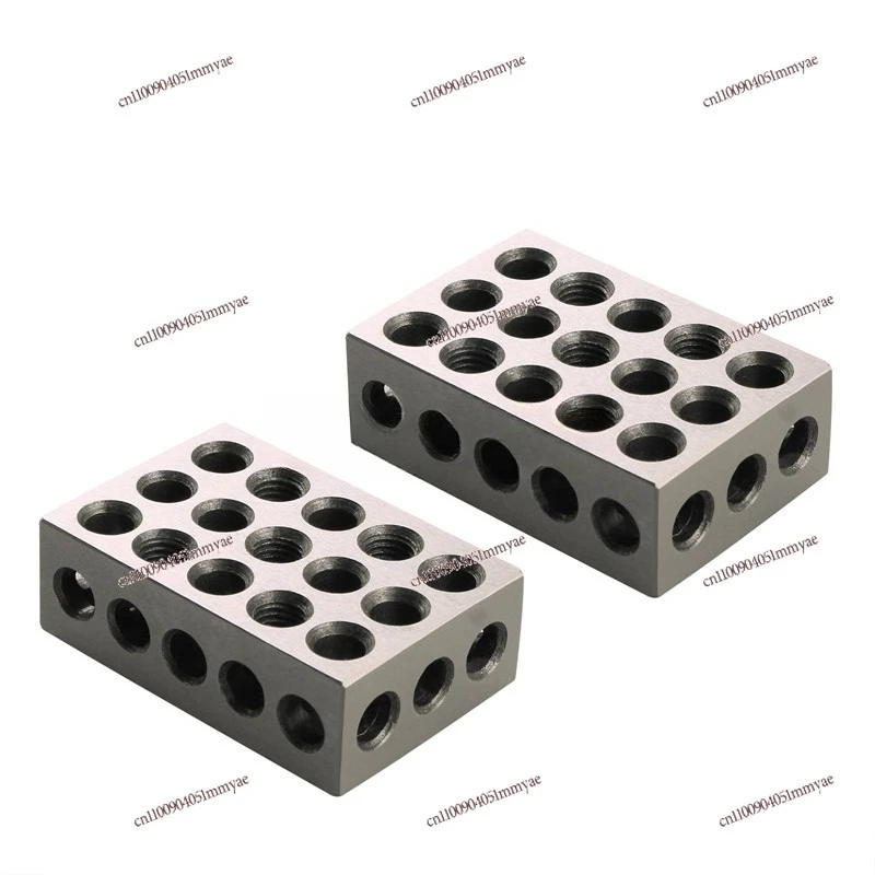 

23 Hole 25-50-75 Mm Metric Block Pair. Machine Tool Metric Block.
