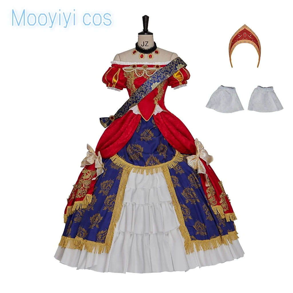 أزياء Mooyiyi الجديدة Siya التأثيرية للهالوين وعيد الميلاد لعب الأدوار الهزلية المخصصة من صنعني فستانًا احتفاليًا للأميرة