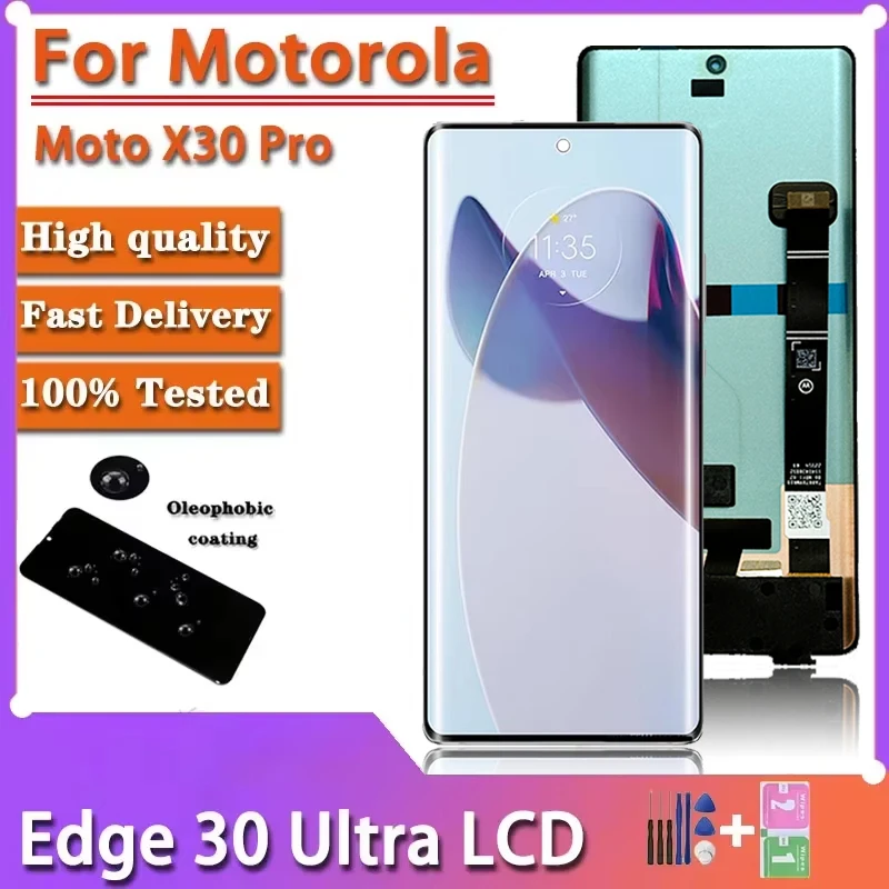 amoled-lcdタッチスクリーンxt-2201インチmotorola-edge-30-ultra-xt2241-1x30-pro-667用
