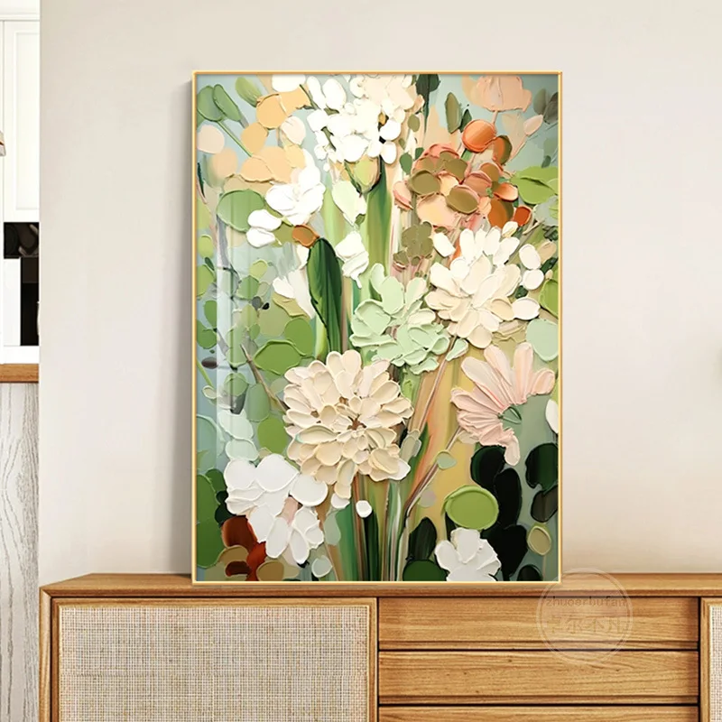 30X40CM Green Abstract Living Room Wall Art Nordic Ins Style Hanging Painting Decor
