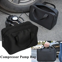 Bolsa organizadora de almacenamiento para bomba de compresor de aire de coche, estuche de herramientas automotrices, bolsas de herramientas de mano para hombres, color negro