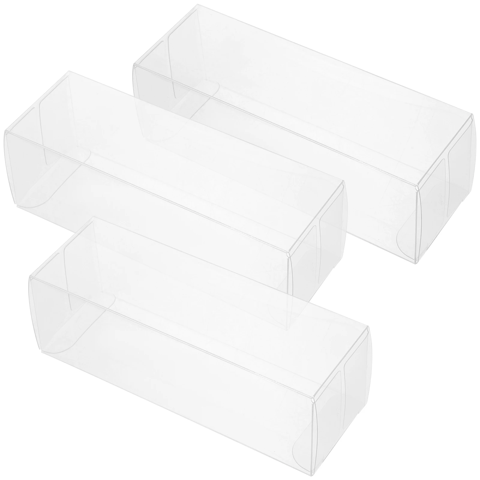 

3 Pcs Golf Ball Packaging Box Transparent PET Container for Storage Display Travel Small Size Durable Plastic Case