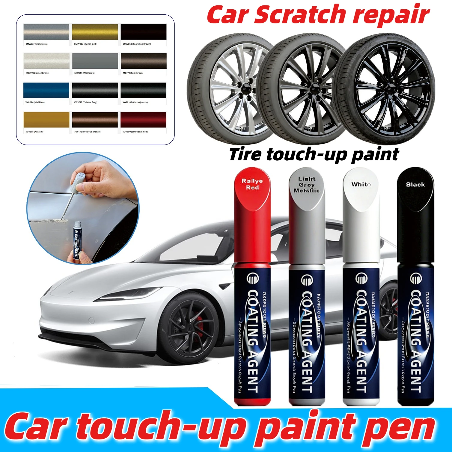 

Universal Car Scratch Repair Pen Car Coat Repair Paint Marker Touch Up Paint Pen Car Styling Car Accessories Paint Care Pens