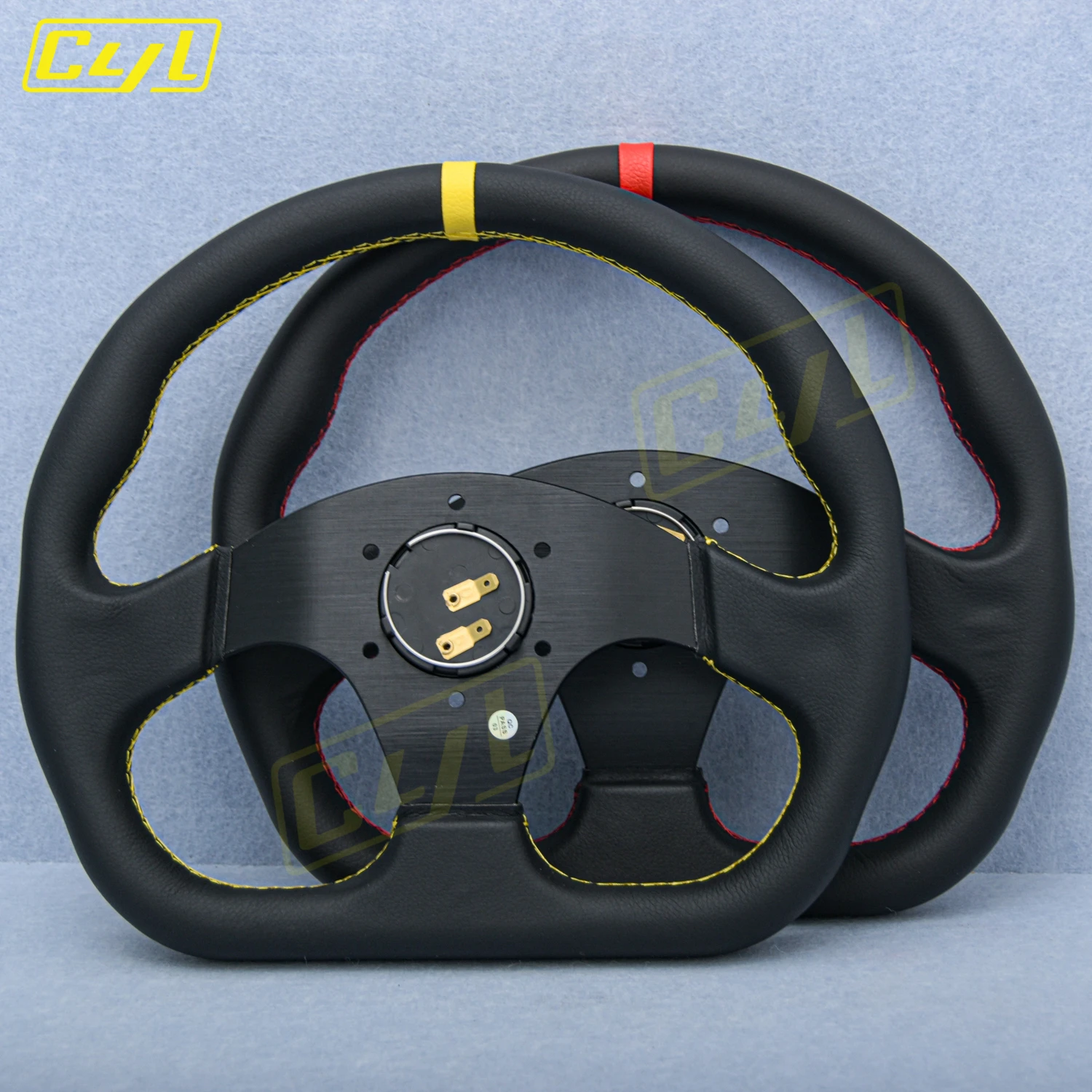 12.6inch 320mm Universal D Shape Steering Wheel JDM Racing Sports Leather Steering Wheel