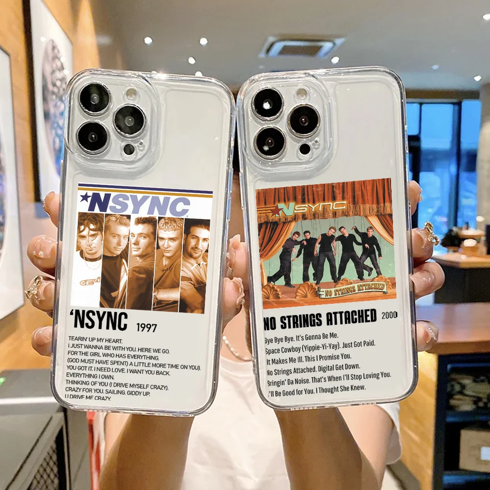 

Music group N-NSYNC phone case FUNDA For iPhone 12 11 13 14 15 16 17MINI Max Pro Plus Shockproof Soft Clear Back Cover