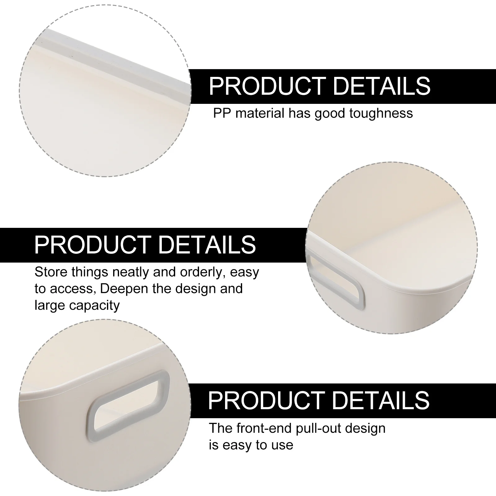 

1Pcs Desktop Makeup Organizer Plastic Storage Basket Sundries Holder Bathroom Storage Box Toiletry Container