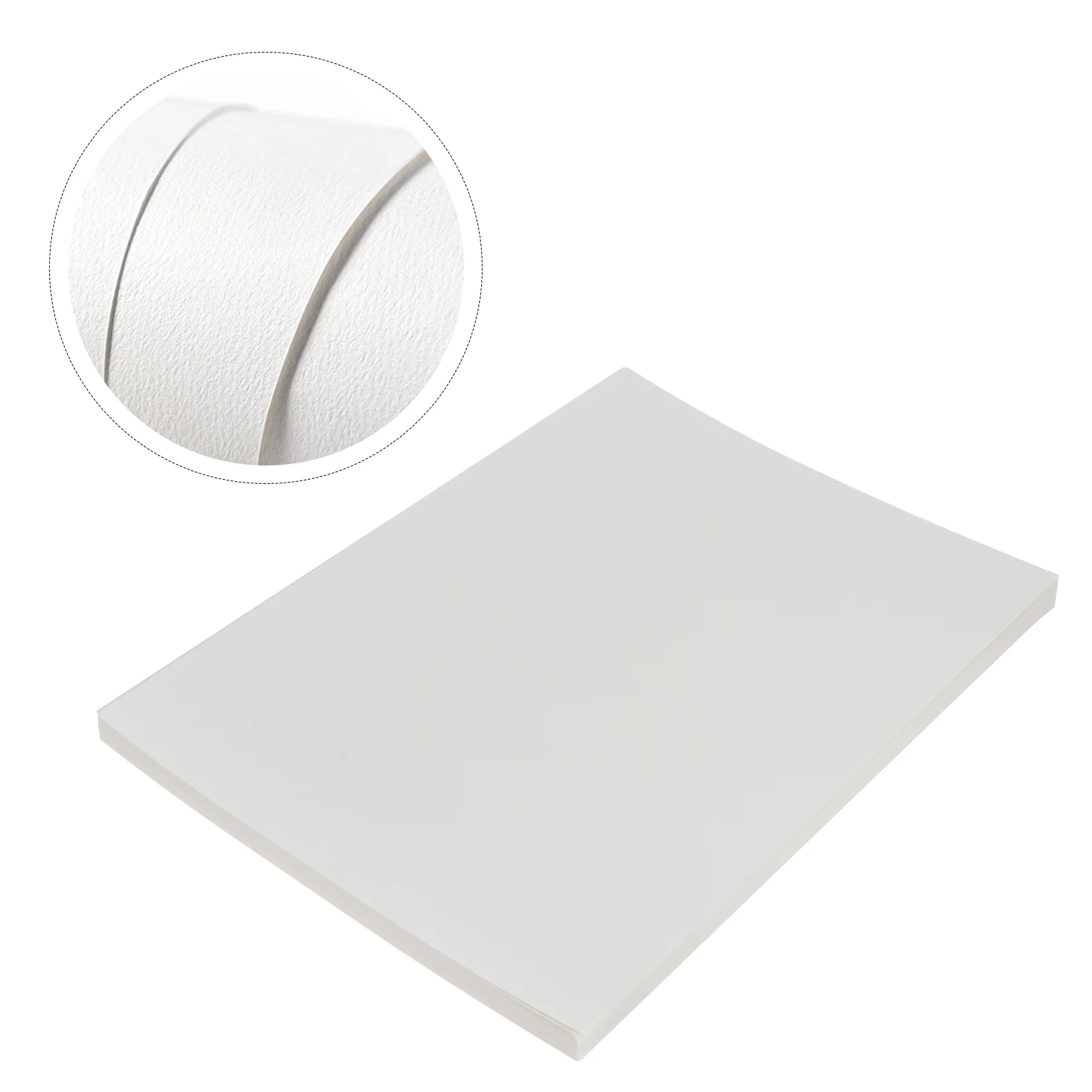 

20 Sheets Watercolor Paper Small for Painting Fine Lines Colored Printer 50% Cotton Pulp Thick Student