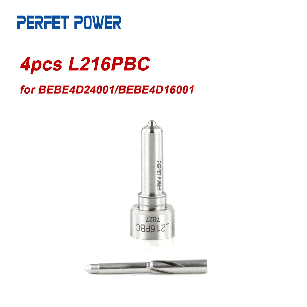 

4pcs L216PBC Diesel Nozzle for BEBE4D24001, BEBE4D16001 Common Rail Fuel Injector OE 21371672, 20972225