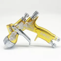 DEWELES 하이 퀄리티 스프레이건 GTIS PRO 페인팅 도구, 깍지 600cc 에어브러시, 1.3mm, 1.7mm