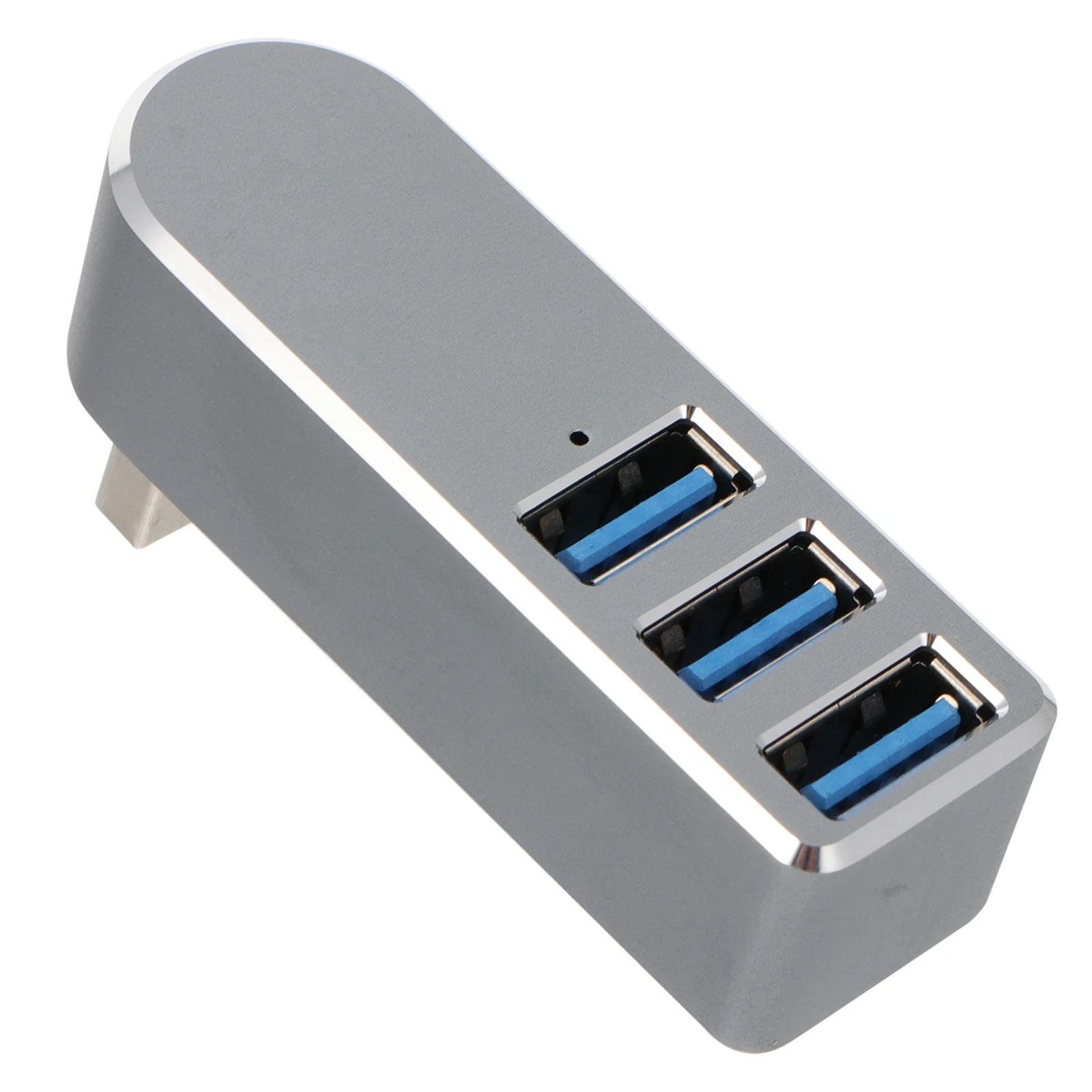 Aluminium USB Hub 90 180 Graden Draaibaar 3 Poort USB Splitter Voor Laptop Telefoon Data Transfer Uitbreiding Dock