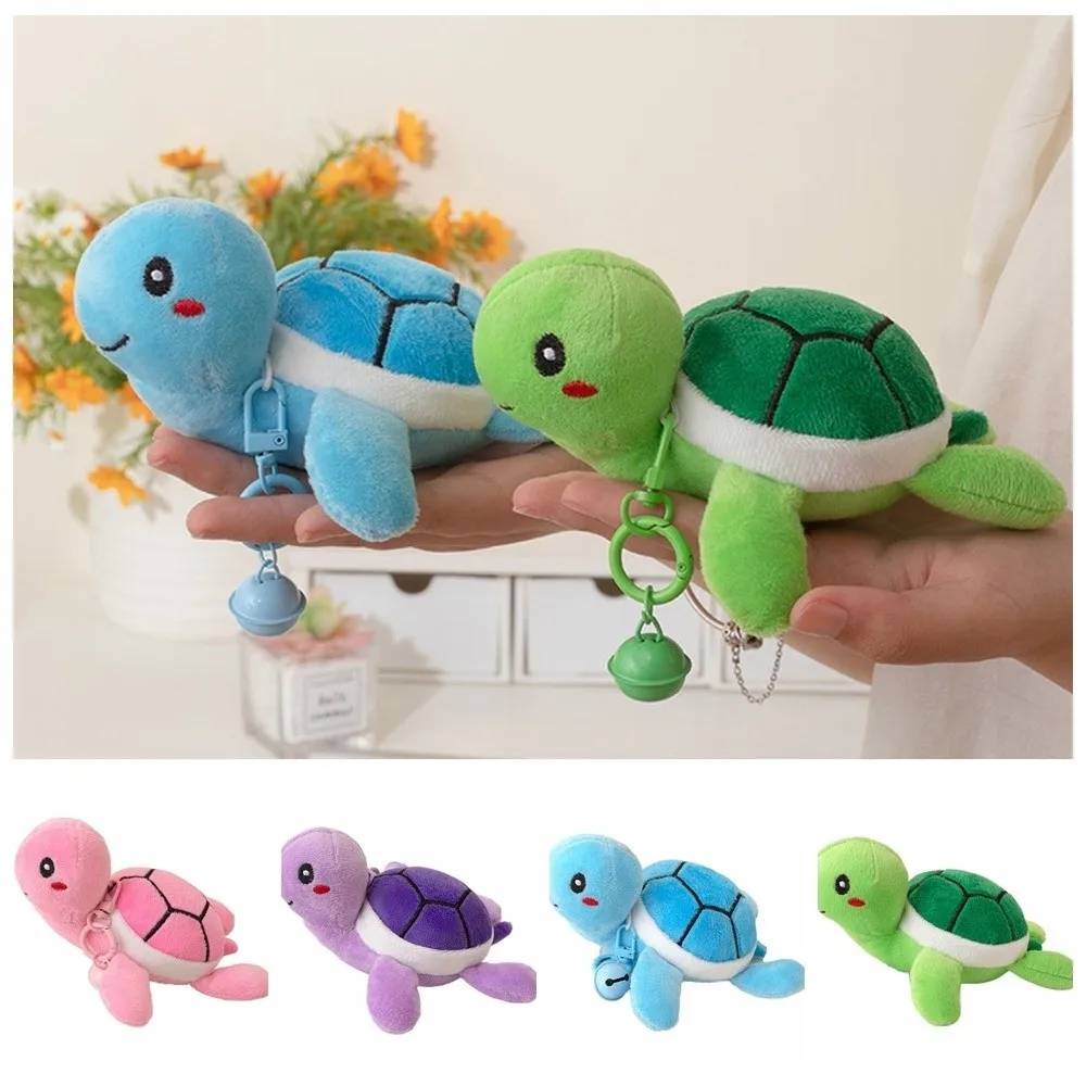 

Bell Turtle Plush Pendant Stuffed Bag Hanging Turtle Plush Doll Keychain Cute Creative Turtle Plush Toy Keyring Birthday Gift