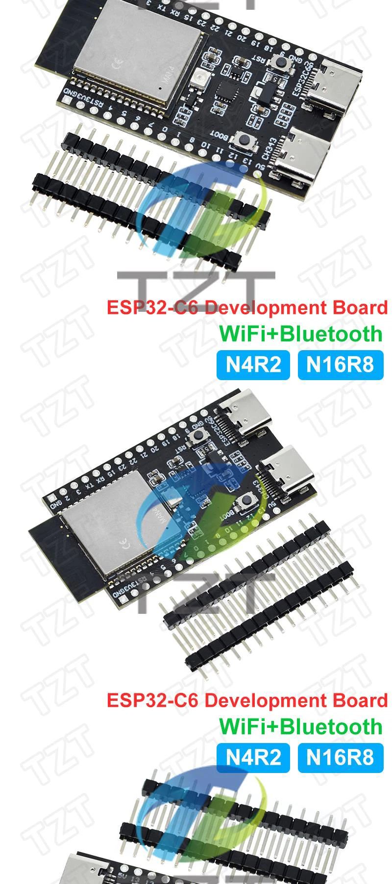 ESP32-C6 ESP32 WiFi + Bluetooth Internet der Dinge ESP Entwicklungsboard Kernplatine ESP32-C6-DevKit C N4R2 N16R8 für Arduino – Detail 4
