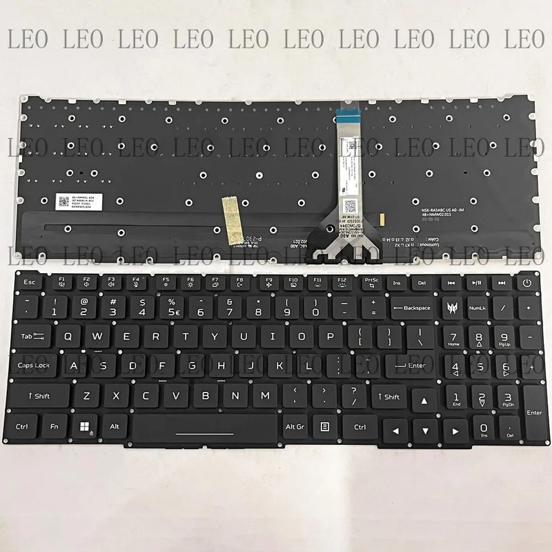 MY New US RGB Backlit Keyboard For Acer Predator Helios NEO 16 PHN16-71 PHN16-72