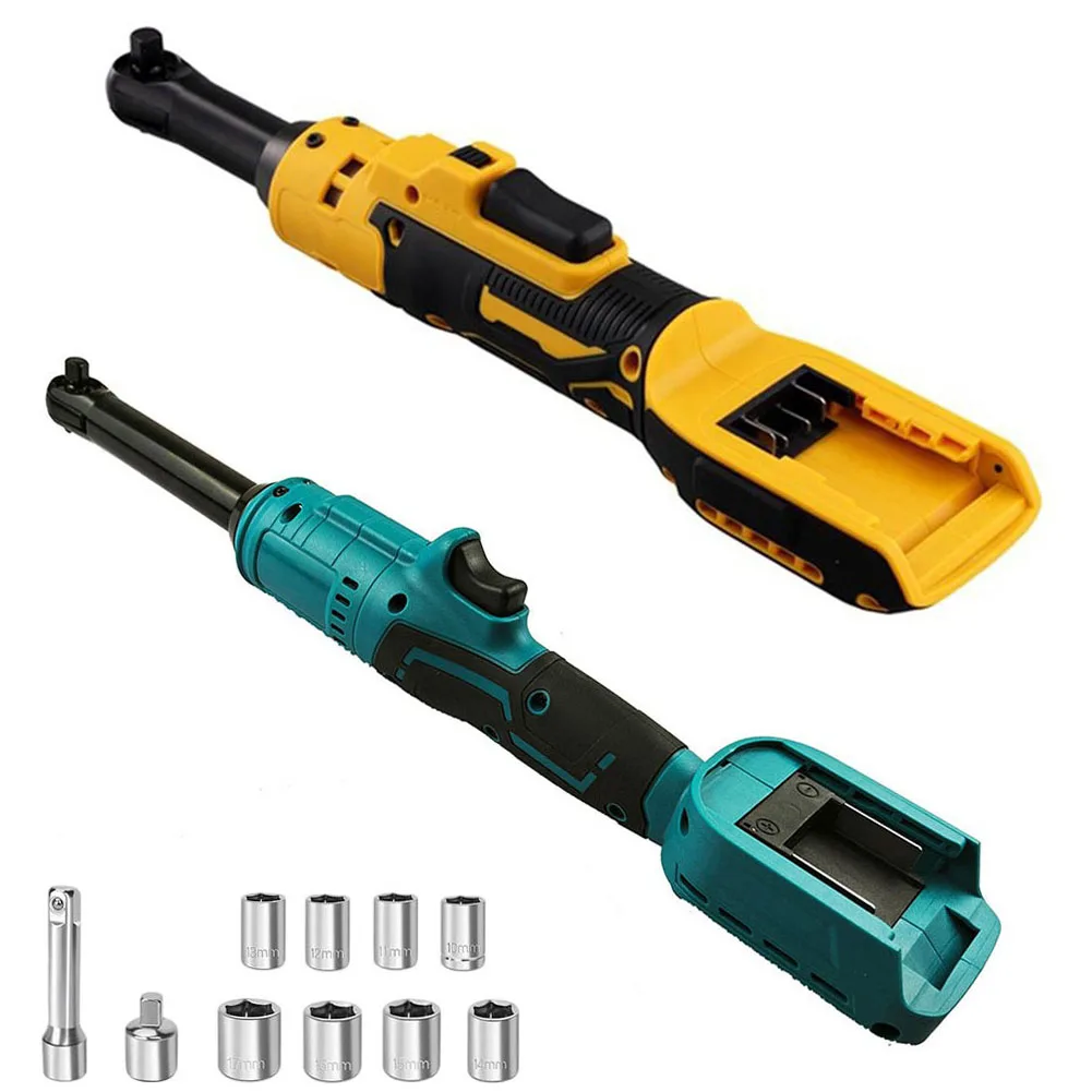 

Синий беспроводной ключ с храповым механизмом, 18 В, литий-ионный аккумулятор, динамометрический ключ, светодиодный рабочий светильник, комплексный набор аксессуаров