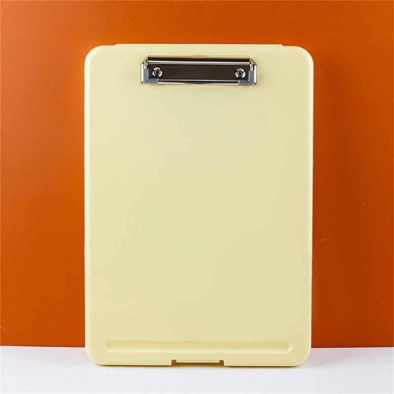 W89C File Storage Case with File Clipboard Waterproof File Folder Portable File Box