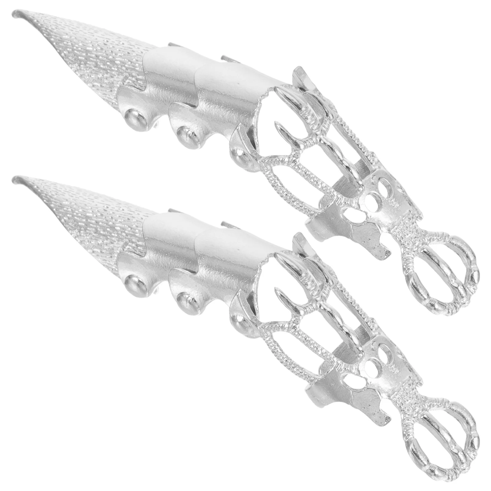 2 قطعة رأس التنين البنصر المشترك سبيكة الشرير نمط كامل البنصر هالوين حفلة الإكسسوارات خواتم فاسق