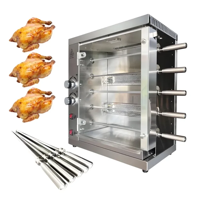 Used for Hot Selling Stainless Steel Grilled Chicken Container Gas Grilled Chicken Machine Grilled Skewers BBQ Machine