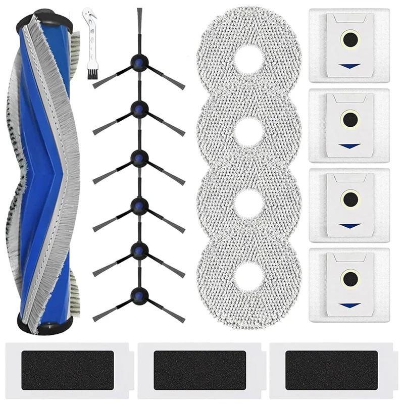 【COMELY】مجموعة ملحقات لقطع غيار المكنسة الكهربائية الروبوتية Ecovacs Deebot T30 Pro Omni / T30 Omni
