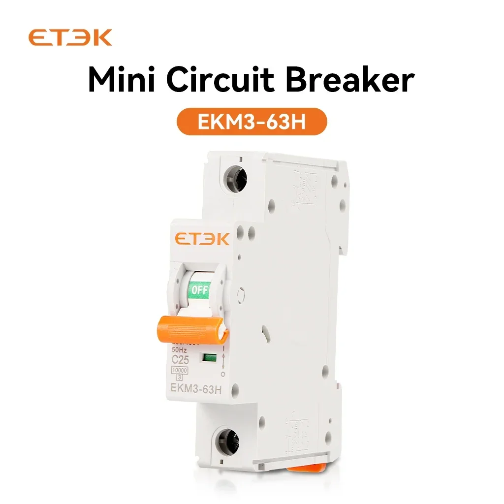 Mini Circuit Breaker AC MCB Short Overload Protector 35mm Din Rail Mount 1P  6-63A 220V 230V  50/60HZ