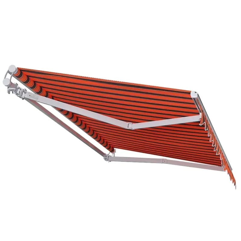 2026 Outdoor Aluminium 270 Degree Adjustable Shape Motorized Acrylic Awning Retractable Awning Canopy Retractable Awning