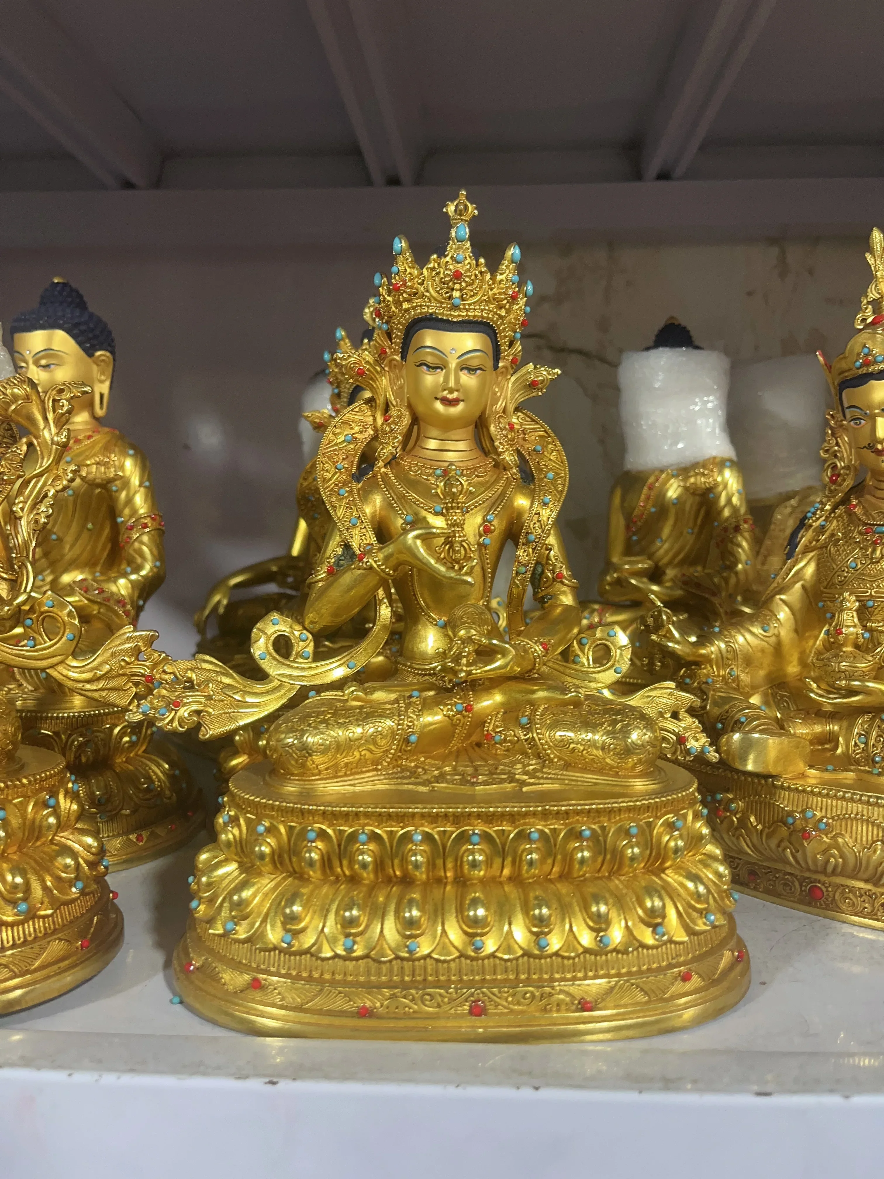 5A good Tibet Thailand Buddhism Vajrasattva mahasattva powe figure of the Buddha statue HOME family protection temple worship