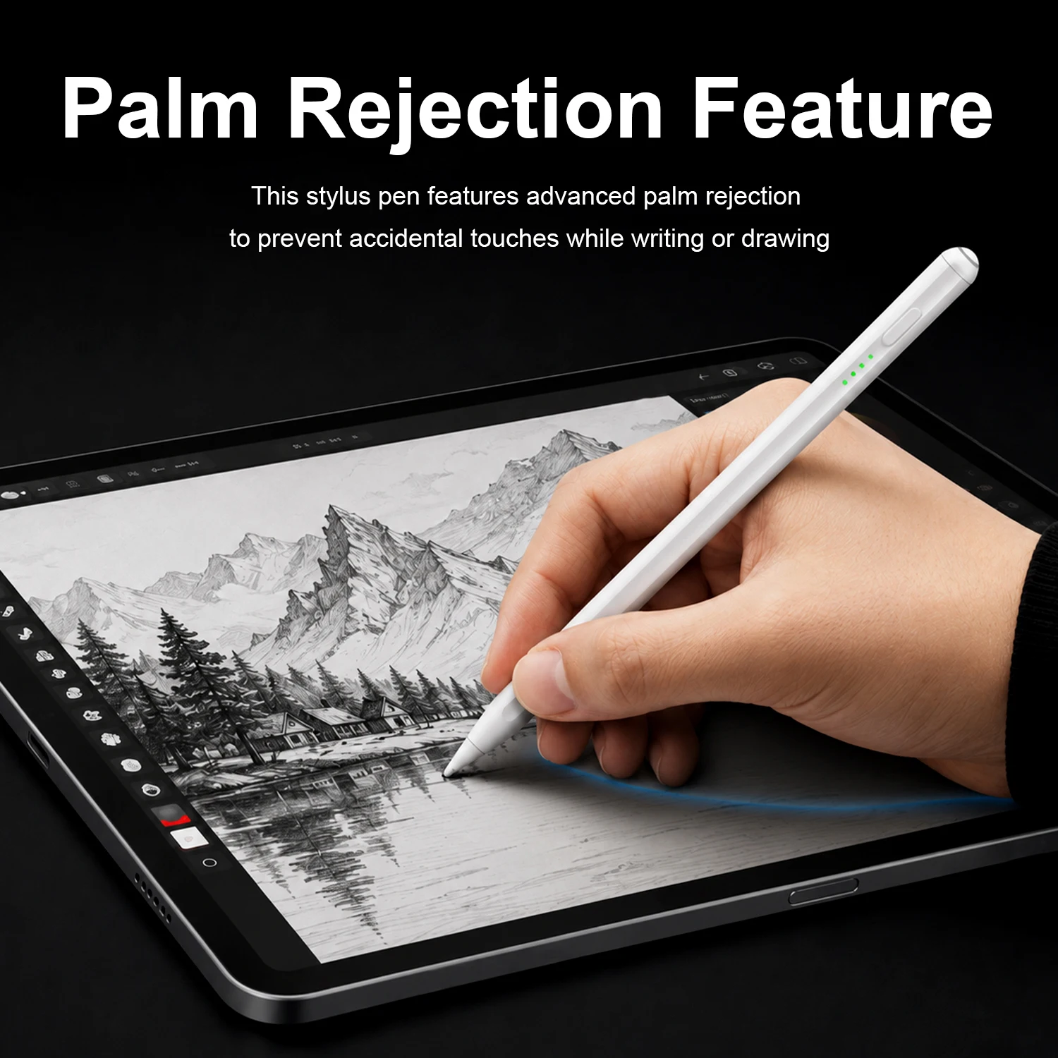 For Apple iPad Stylus Pencil 2026 Air 11 13 M3 4 5 A16 11th Pro 12.9 M4 M5 Pens 10th Gen Mini 6 7 With Palm Rejection Touch Pen