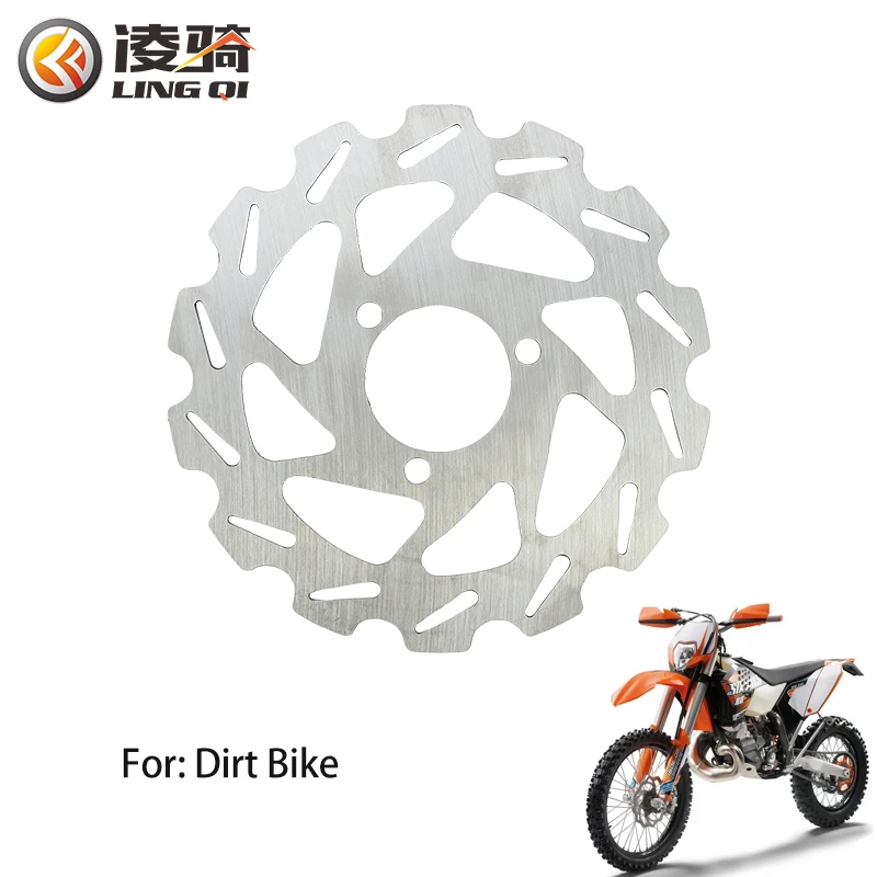 LINGQI Bicycle Hydraulic Disc Brake Rotor 140mm Stainless Steel MTB Rotors Mountain Bike Parts Electric Dirt Bike Motocross