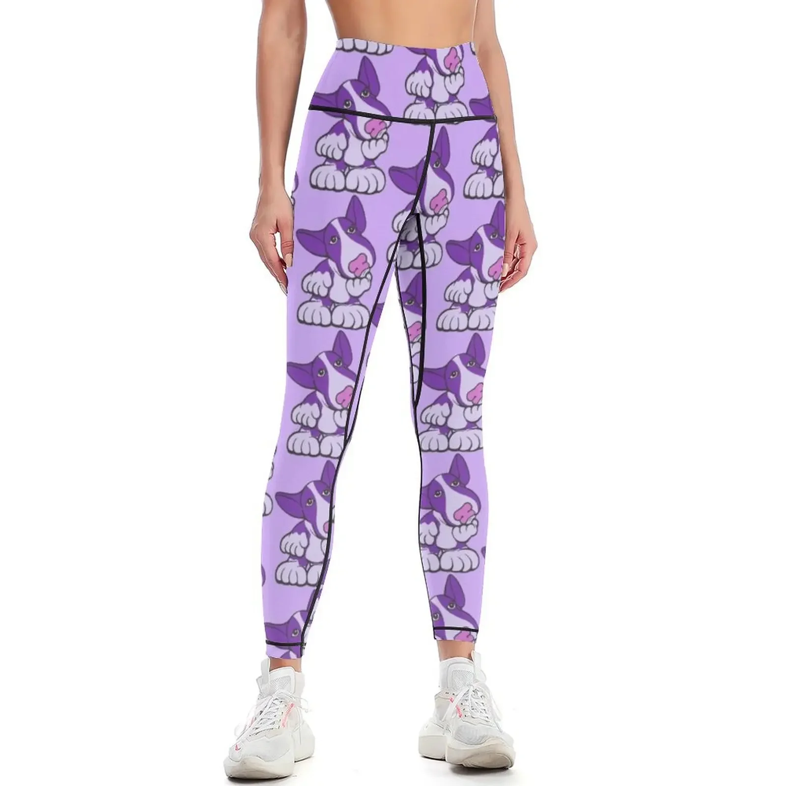 

Pondering EBT Cartoon Purple Leggings Female legging pants sporty woman push up gym top Womens Leggings