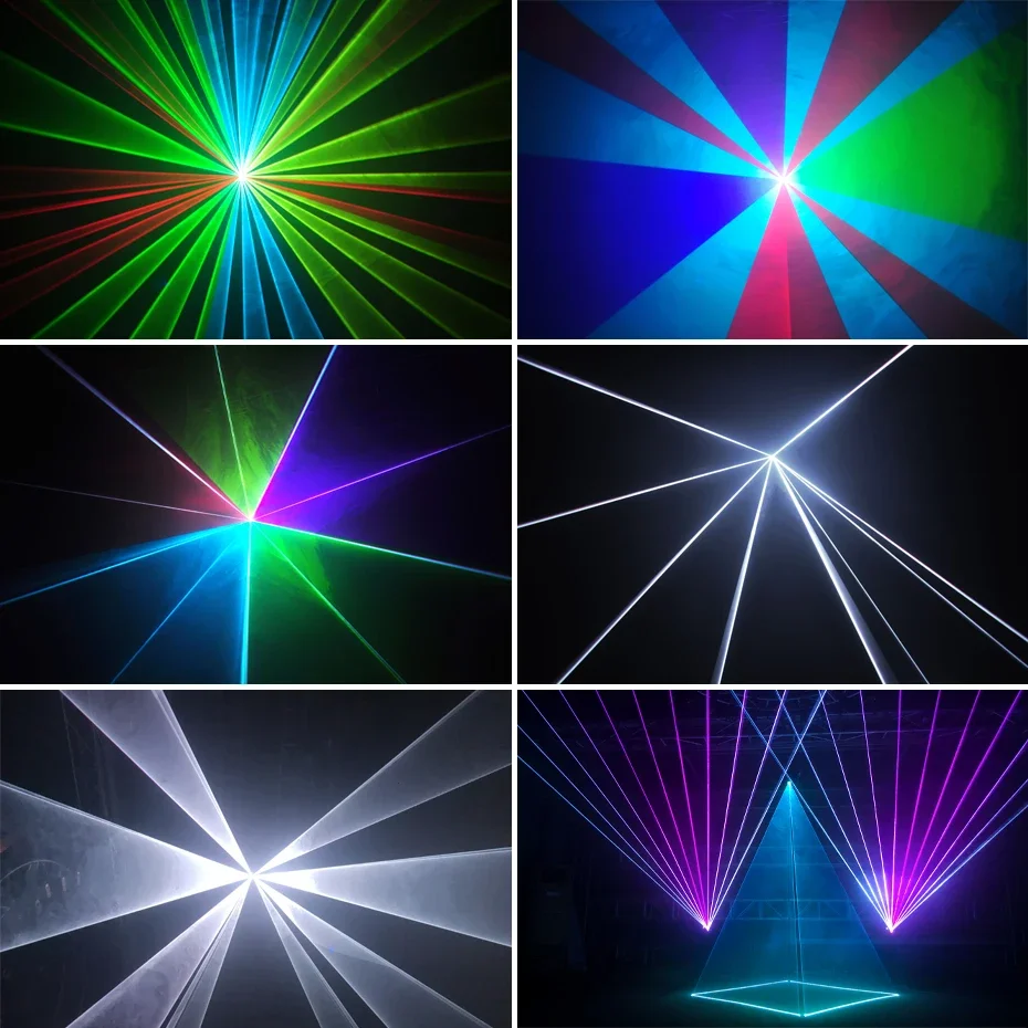 ALIEN 5W 8W RGB Animation Beam Scanner ILDA SD Card Laser Light Projector with Analog Modulation DJ Disco Party Bar Stage Lamp